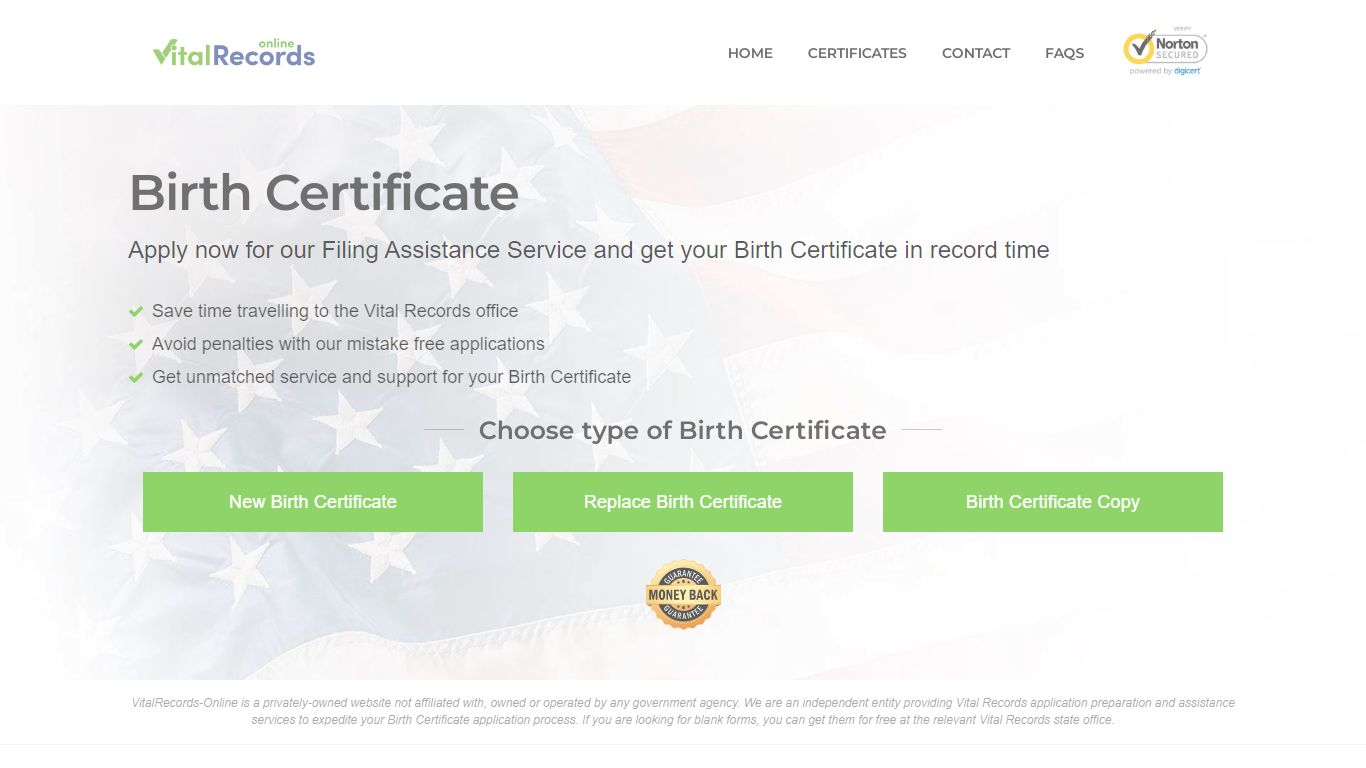 VitalRecords-Online/Birth Certificate